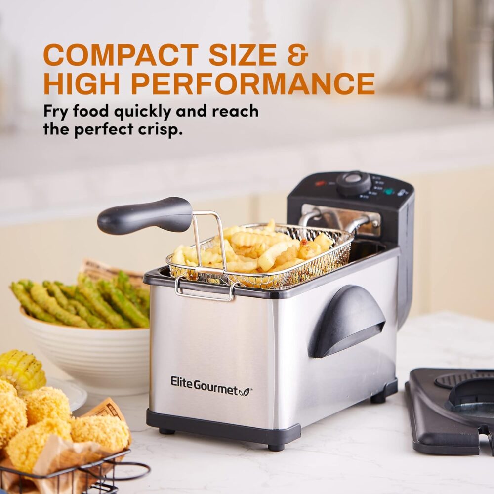 Elite Gourmet EDF2100 fritadeira elétrica com capacidade de ... | É bom mesmo? Descubra antes de comprar - Image 6