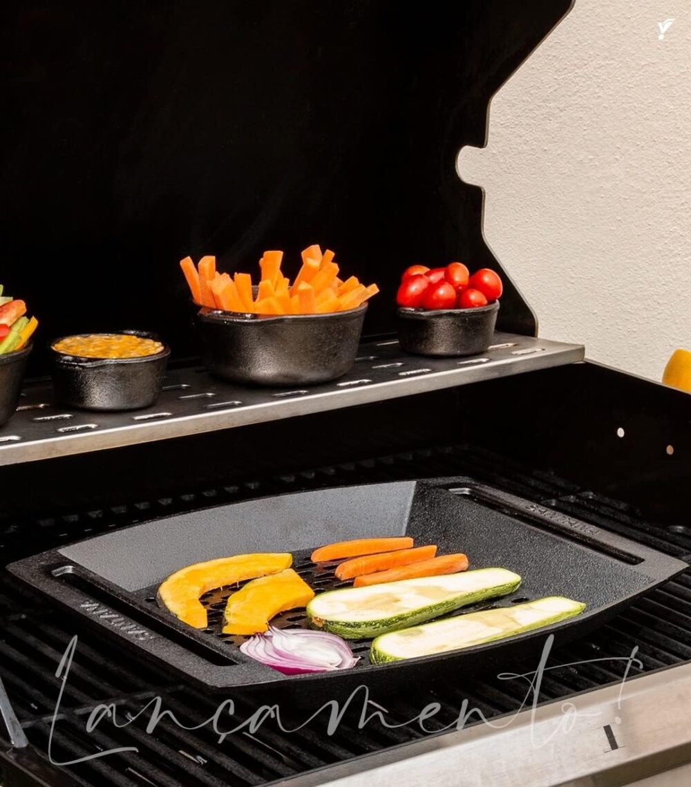 Assadeira Grill Para Grelhados Em Ferro Fundido Santana - Image 5