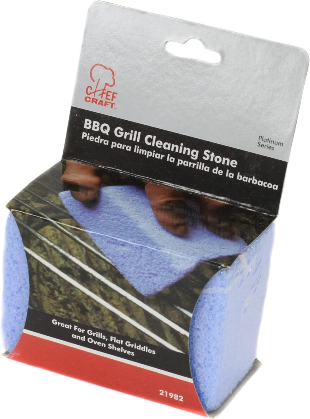 Chef Craft 21982 Grill Stone, Médio, Azul
