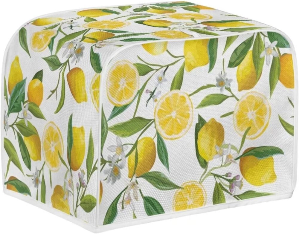 Annejudy Capa floral para torradeira de limão, 4 fatias, pão... - Image 2