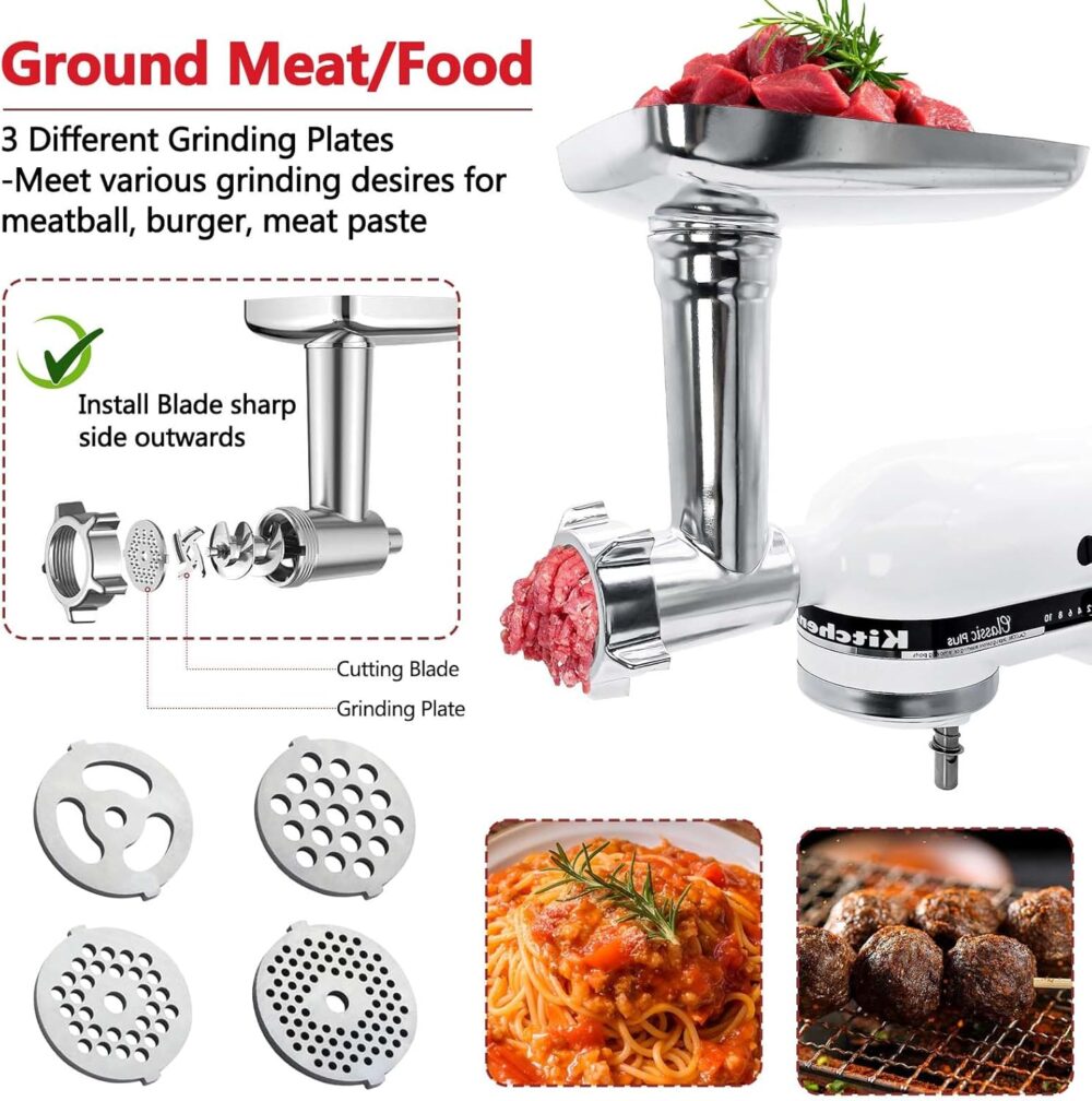 Acessório para moedor de carne compatível com a batedeira Ki... - Image 2