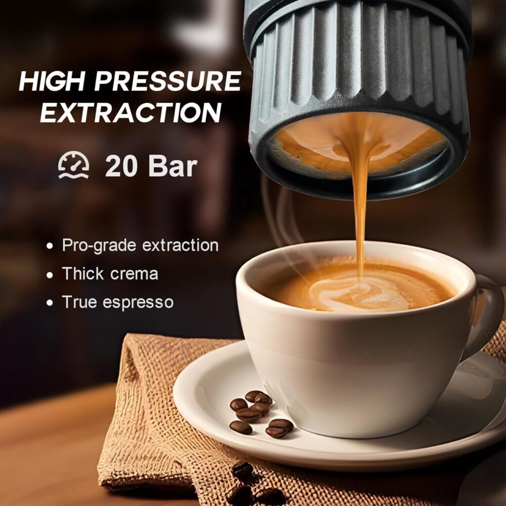 Máquina de café expresso elétrica portátil, máquina de café ... - Image 3