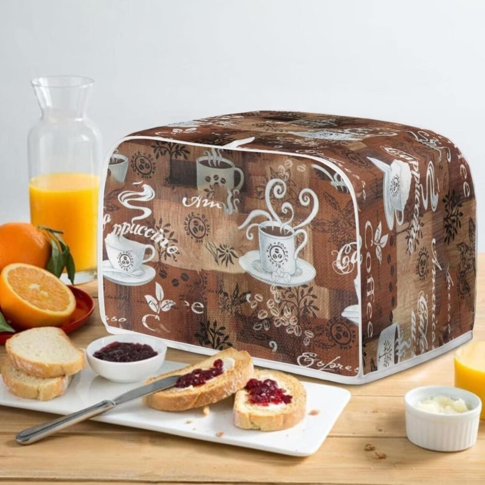JEOCODY Capa para Torradeira com Estampa de Tema de Café, Ca... - Image 5