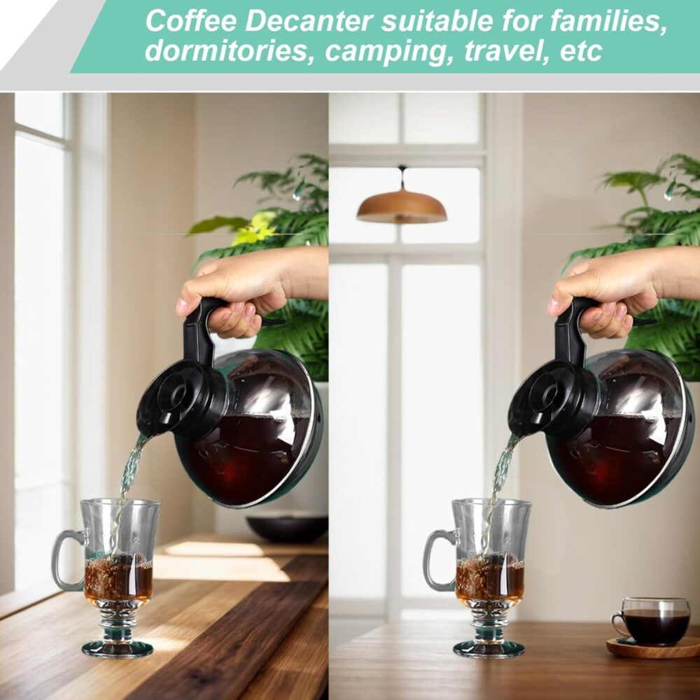 Decantador de café de 1,6 L, jarra de café resistente ao cal... - Image 4