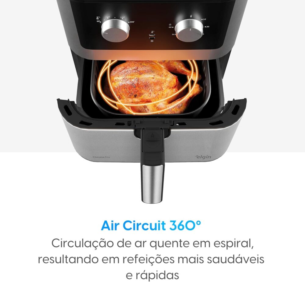 Fritadeira Elétrica Chrome Fry Inox Elgin 8L 1900W 220V - Ai... | É bom mesmo? Descubra antes de comprar - Image 4