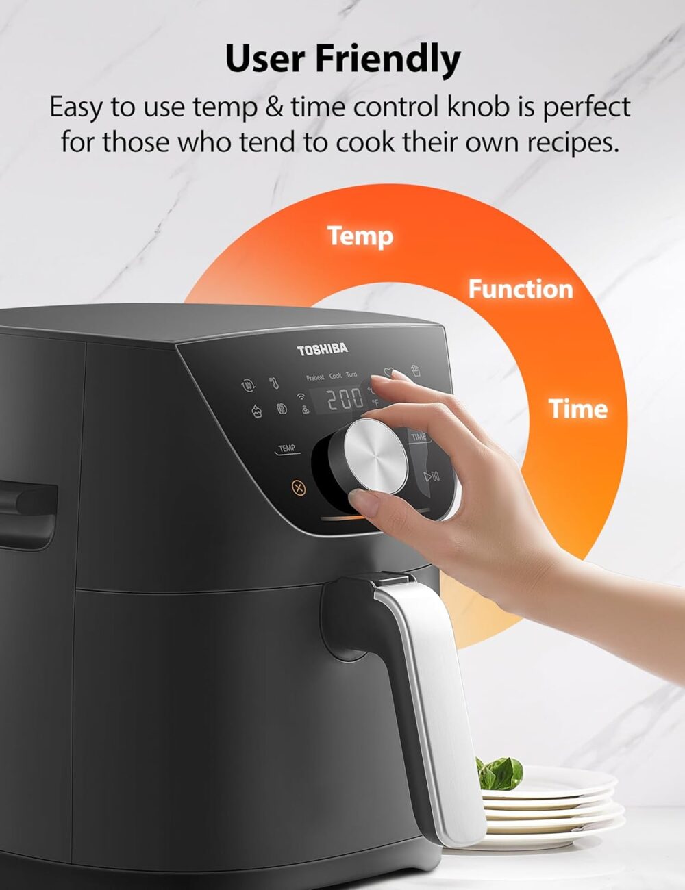 Toshiba Frigideira de ar de 5,5 QT com tecnologia Heat-Q, re... | É bom mesmo? Descubra antes de comprar - Image 5