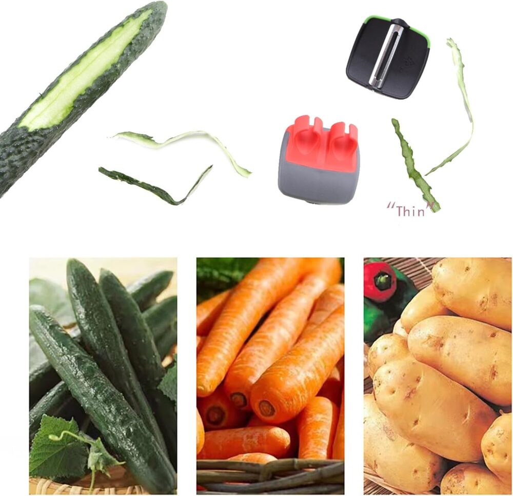 Escova de legumes 3 peças para cozinha, frutas, batatas, fer... - Image 6