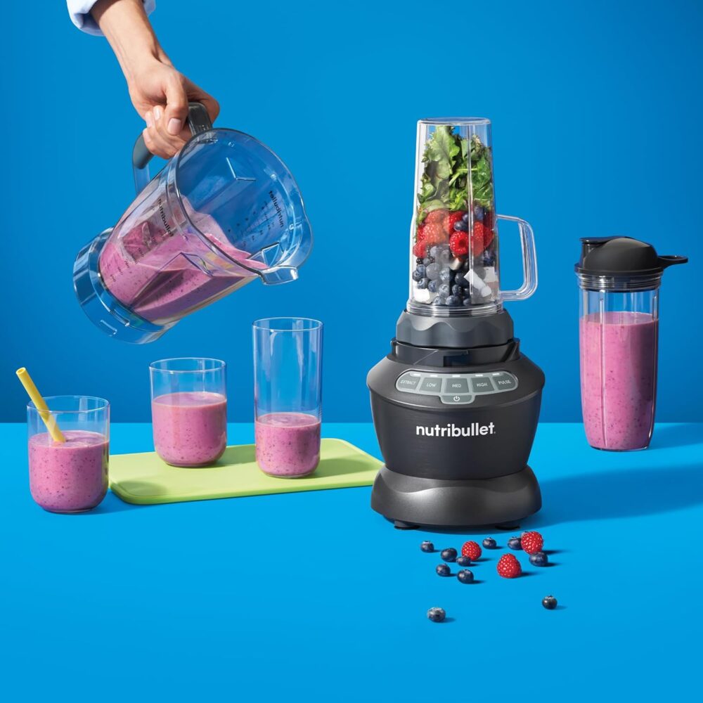 nutribullet Combo de liquidificador tamanho completo 1200W –... - Image 7