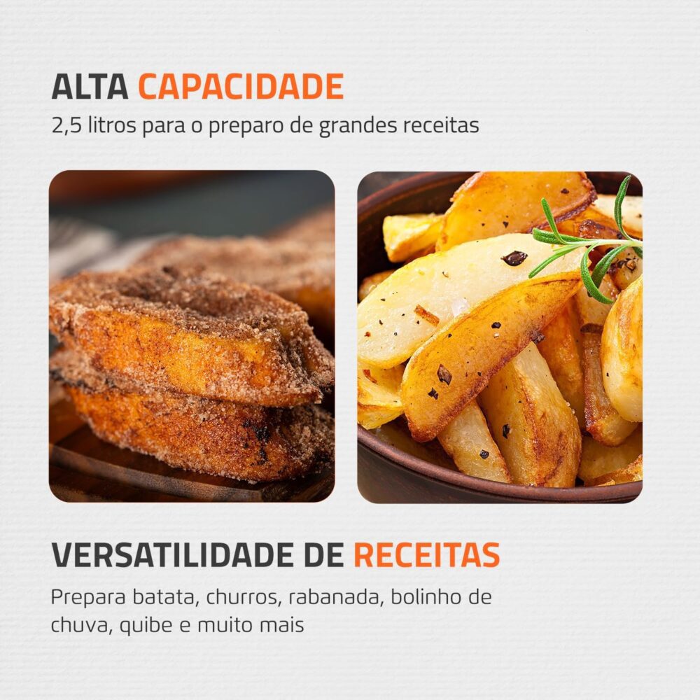 Fritadeira Elétrica Big Fry 2,5L, Mondial, Preto, 1500W, 220... | É bom mesmo? Descubra antes de comprar - Image 3