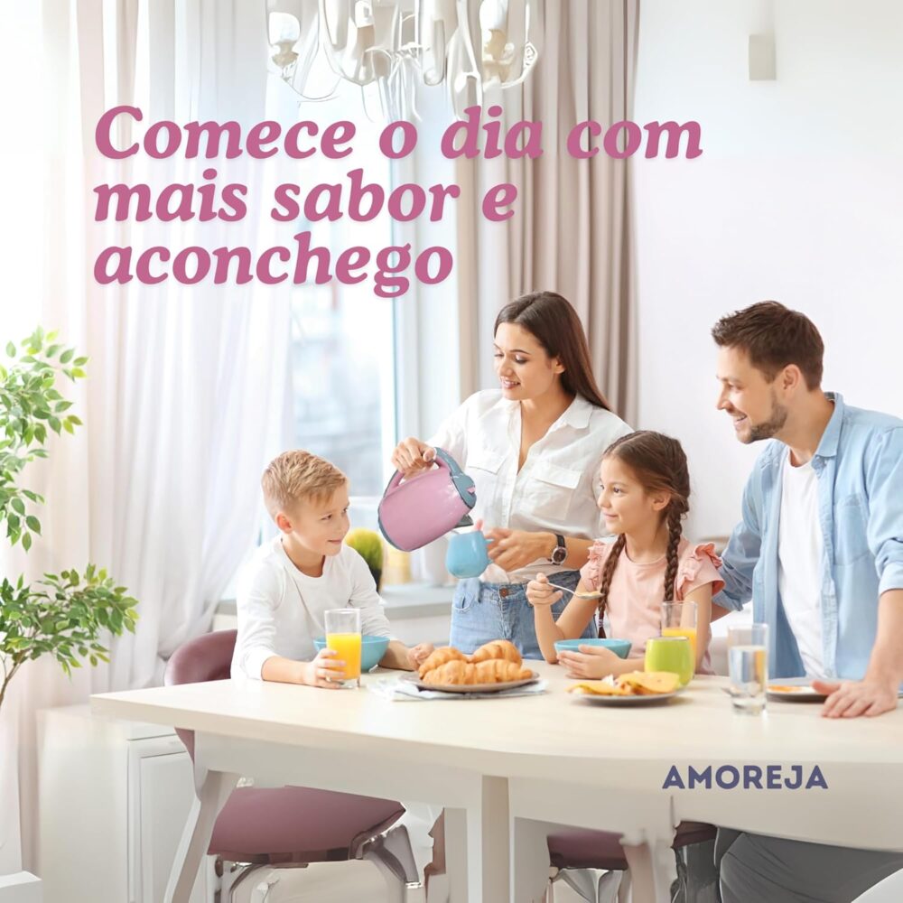 AMOREJA Chaleira Elétrica Rosa 1,8 Litros com Desligamento A... - Image 2