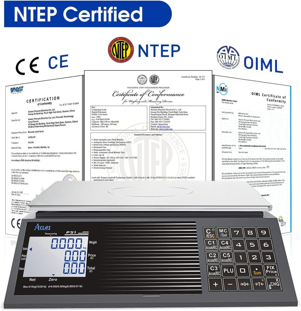 Aclas Balança Digital de Computação de Preços Ntep Certifica... - Image 2