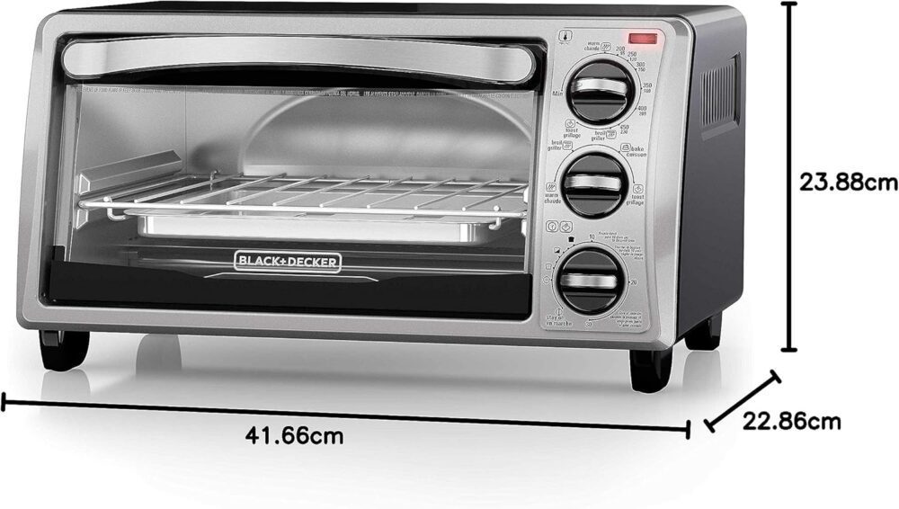 Black+Decker Torradeira TO1313SBD, 35,47 cm, prata - Image 9