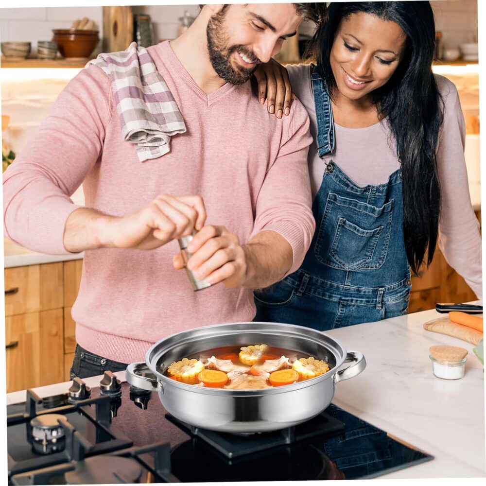 Panela De Sopa De Aço Inoxidável De 1 Peça Para Cozinhar Em ... - Image 6