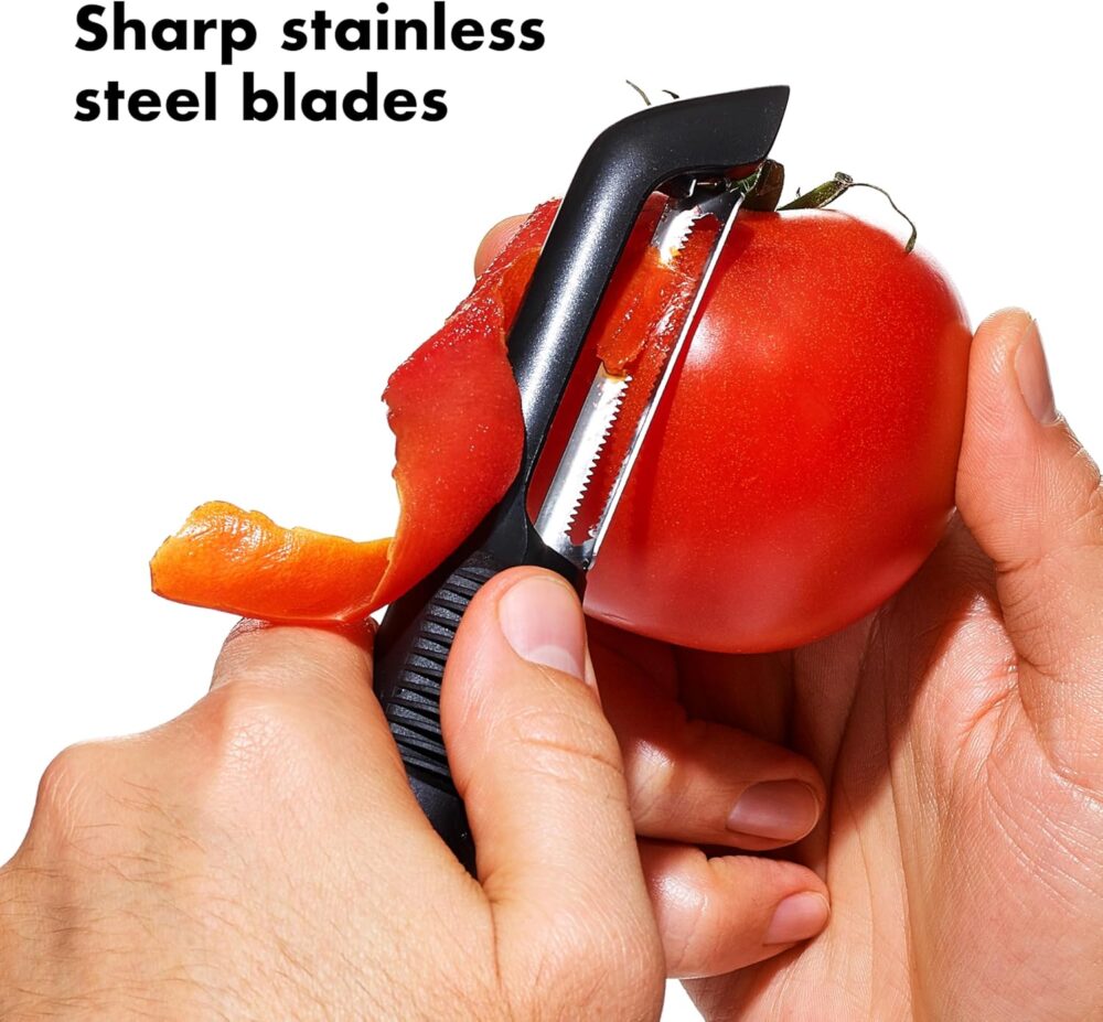 OXO Good Grips Serrated Peeler, Black - Image 2