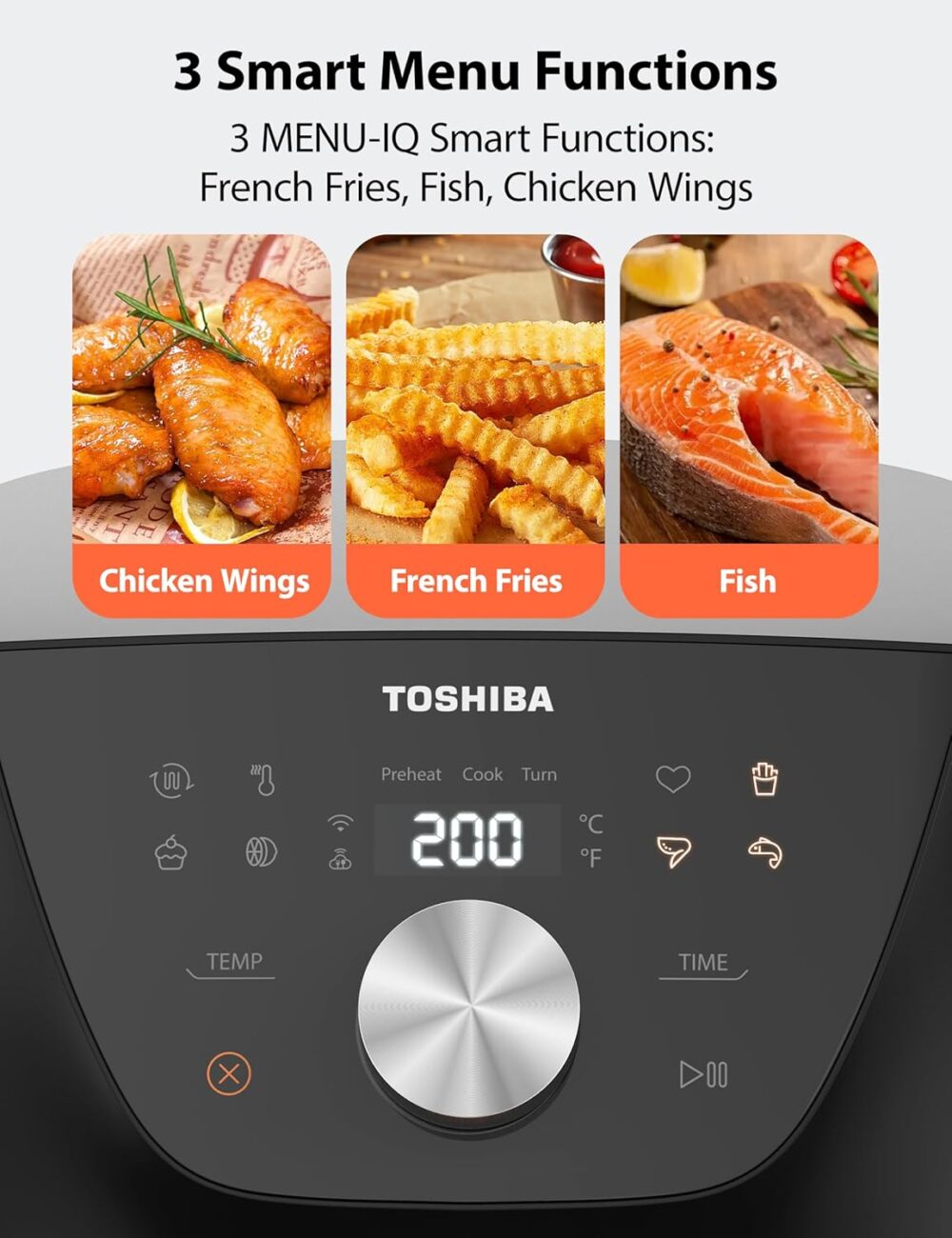 Toshiba Frigideira de ar de 5,5 QT com tecnologia Heat-Q, re... | É bom mesmo? Descubra antes de comprar - Image 2