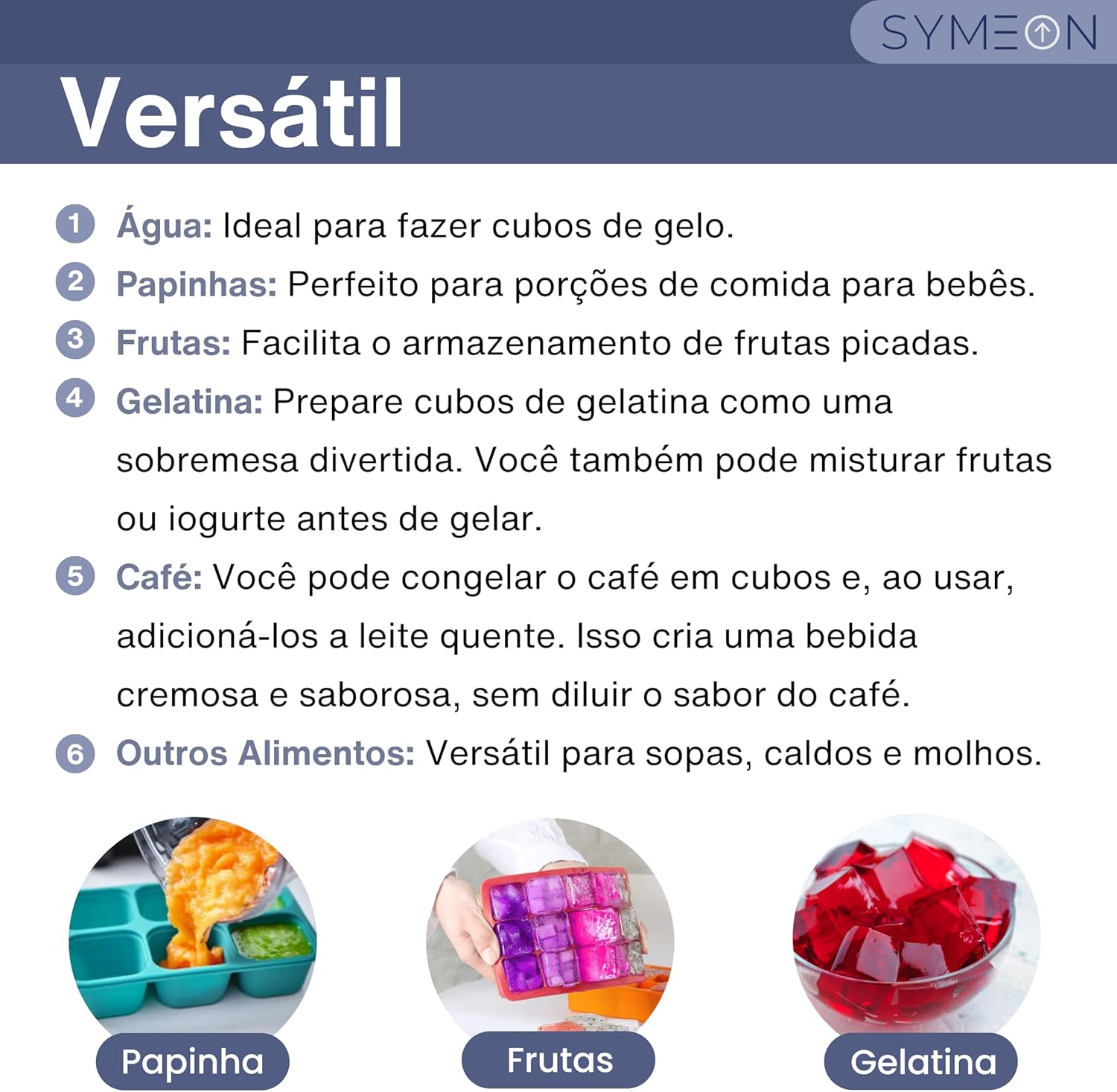 SYMEON Kit 2 Forma de Gelo Silicone Com Tampa 15 Cubos Flexi... - Image 3