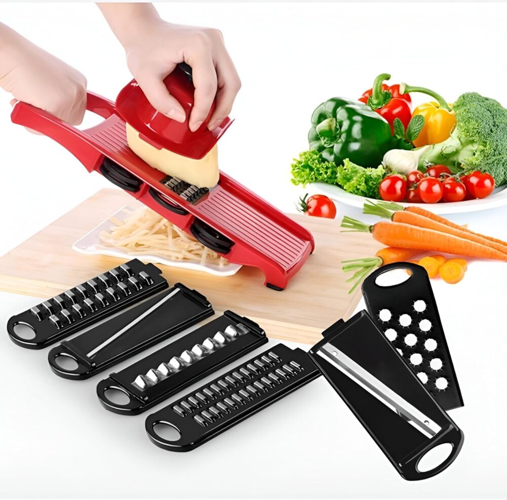 Cortador De Legumes Premium Mandoline 6 Em 1, Fatiador E Ral... - Image 6