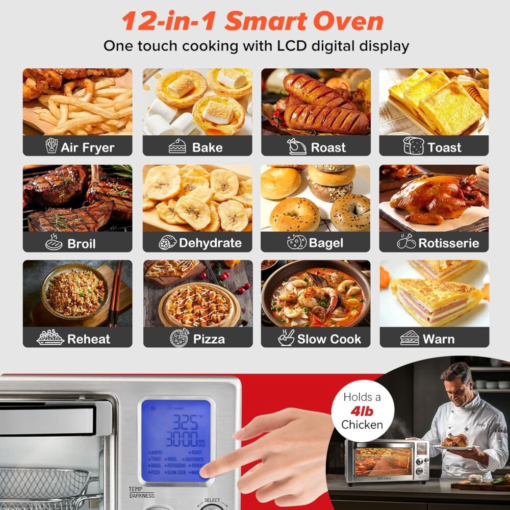 Secura Forno Inteligente Air Fryer, Capacidade de 23 Litros,... | É bom mesmo? Descubra antes de comprar - Image 5
