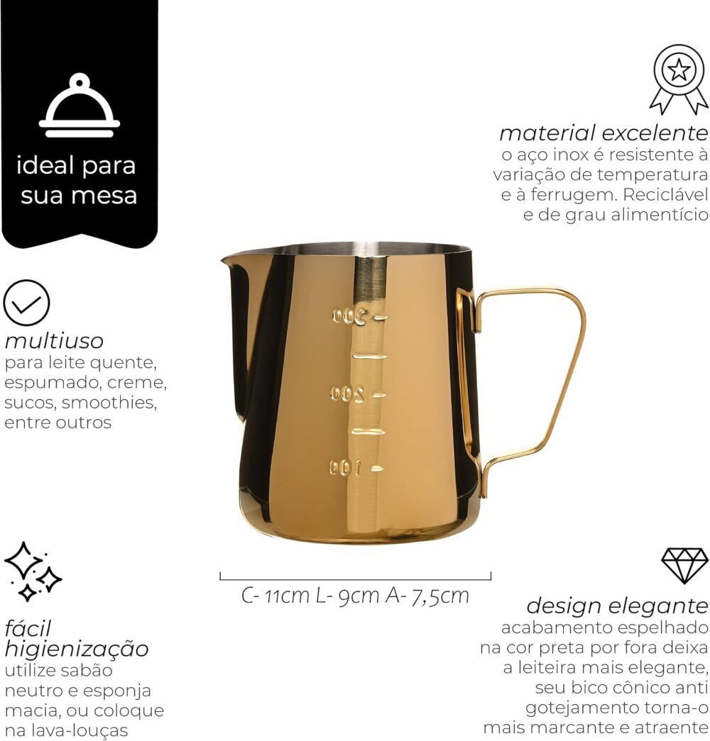 Mimo Style Leiteira Feita Inteiramente em Aço Inoxidável Na ... - Image 2