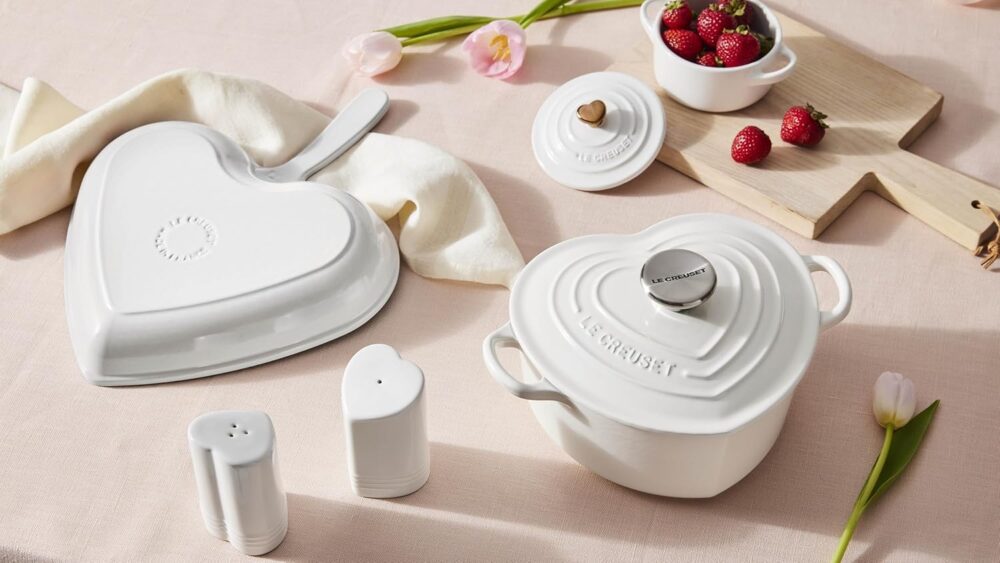 Le Creuset Coleção Figural Hearts Minicocotte redondo de gré... - Image 6