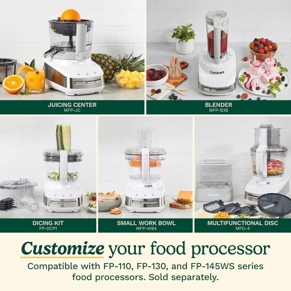 Cuisinart Processador de alimentos multifuncional FP-130AG C... - Image 5