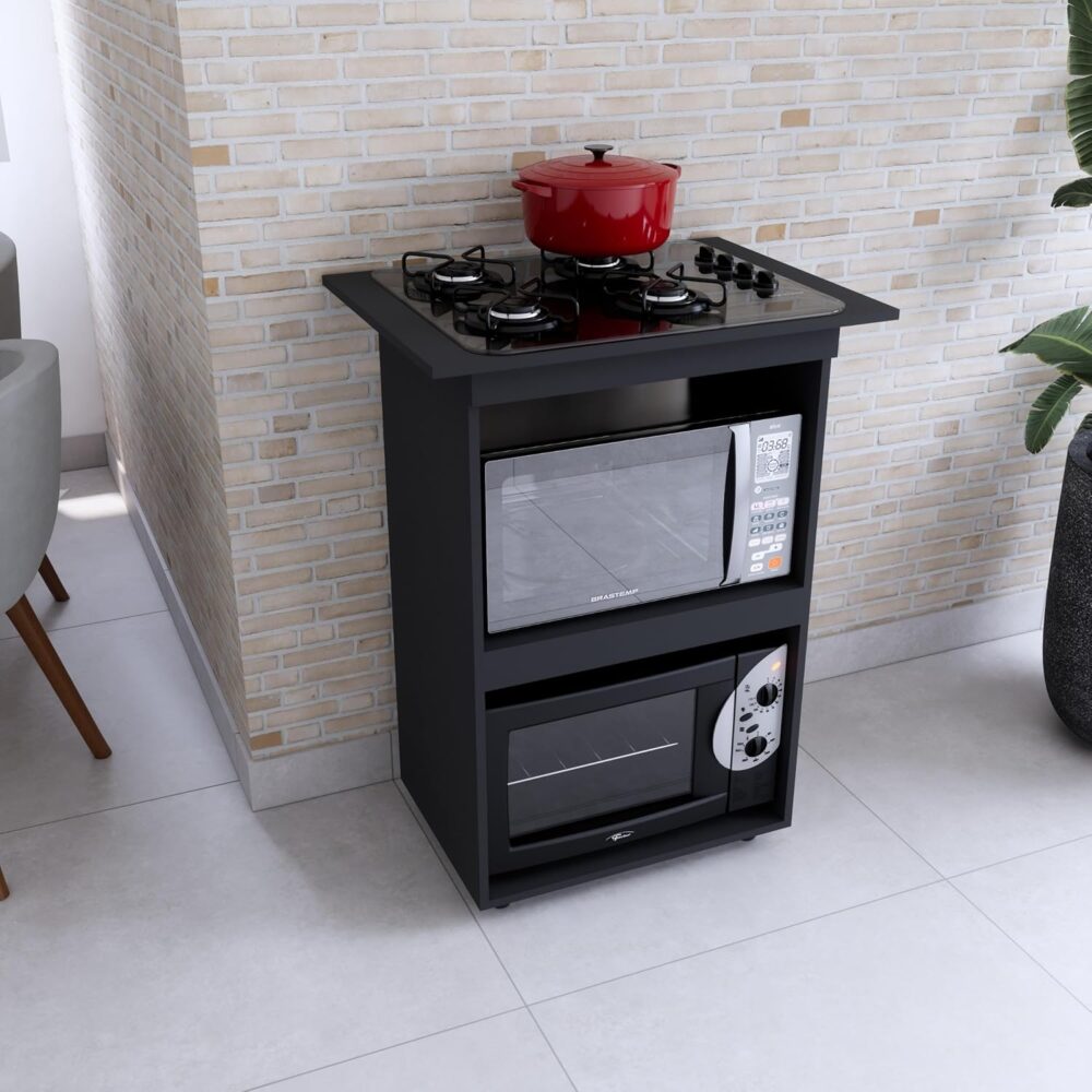 BALCÃO DE COZINHA PARA FOGÃO COOKTOP 4 BOCAS MULTIUSO MICROO... - Image 2