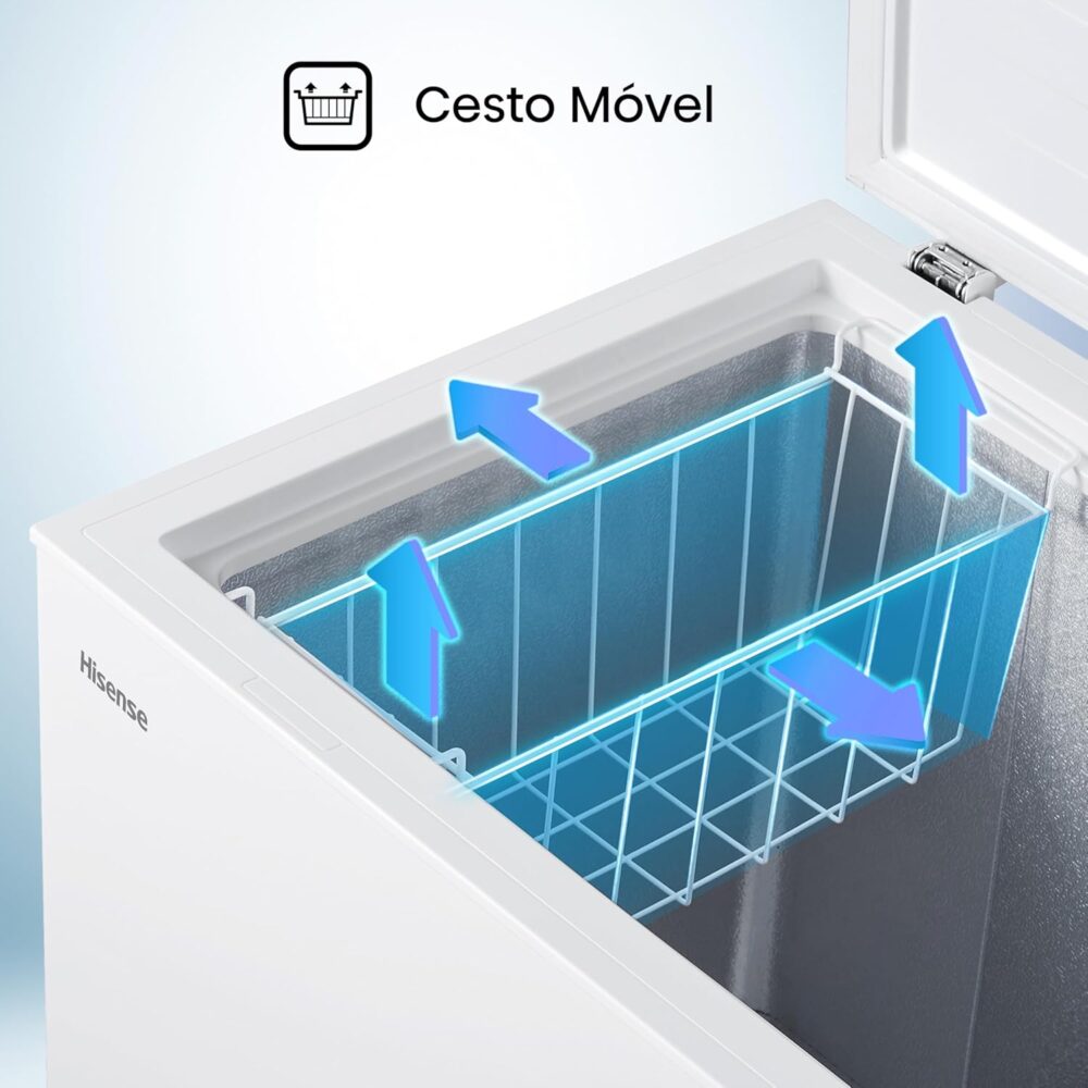 Freezer Horizontal Hisense 198 Litros Tripla Ação Branco FC2... - Image 6