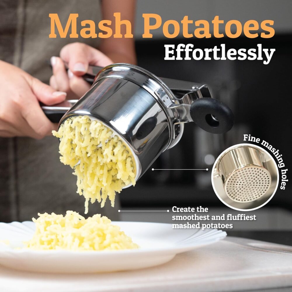 PriorityChef – Espremedor de batata grande de 425 g, ferrame... - Image 2