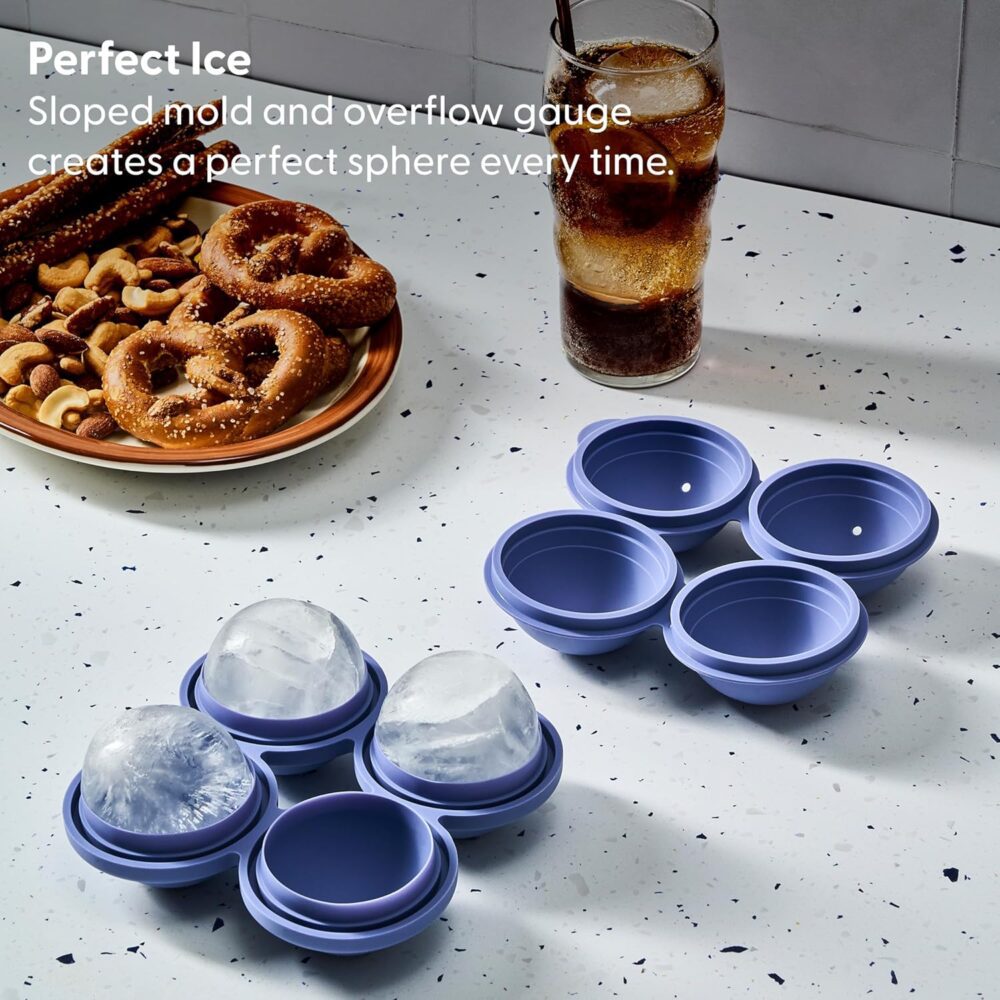 Molde de gelo de esfera de silicone W&P Peak com /Cover | Ca... - Image 5