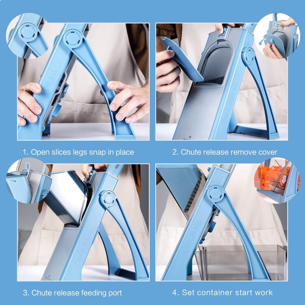 ONCE FOR ALL Atualizar Safe Mandoline Slicer Plus, Tamanho M... - Image 6