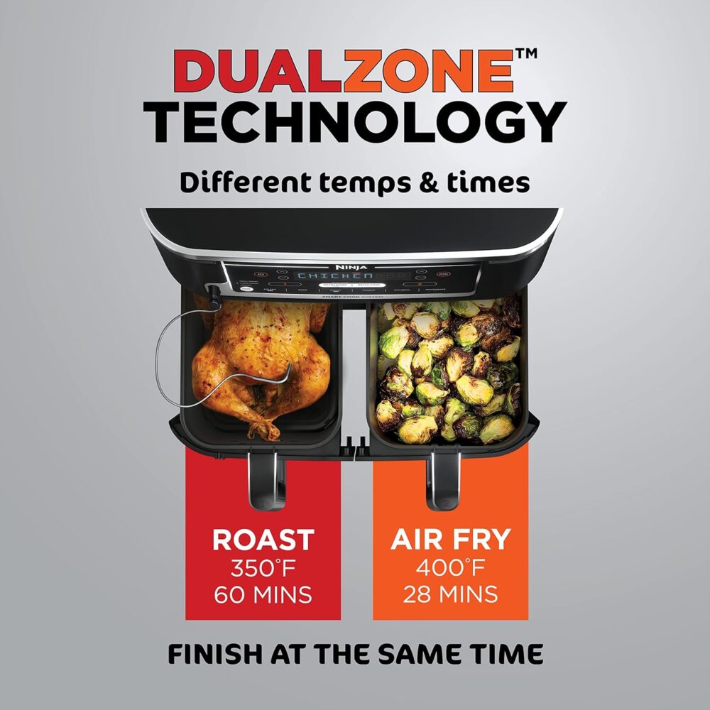 Ninja DZ550 Foodi 10 Quart 6-in-1 DualZone Smart XL Air Frye... | É bom mesmo? Descubra antes de comprar - Image 10