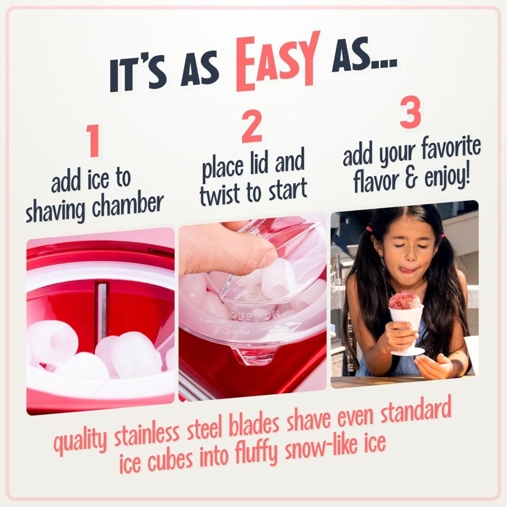 Nostalgia Máquina de gelo raspado com cone de neve – máquina... - Image 4