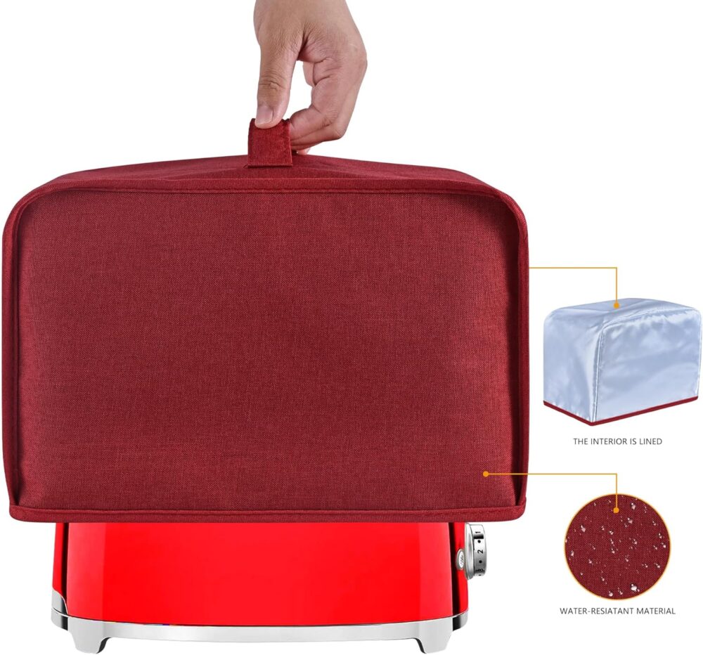 Ruilery Capa para Torradeira com 2 Bolsos, Pode Segurar Faca... - Image 2