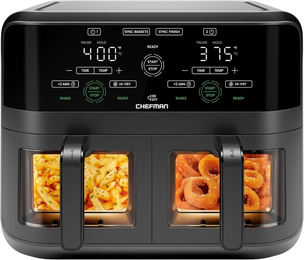 Frigideira de ar com controlo tátil capacitivo e capacidade ... | É bom mesmo? Descubra antes de comprar