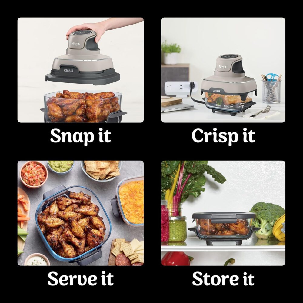 Ninja Crispi Fritadeira de ar, adequada para microondas, con... | É bom mesmo? Descubra antes de comprar - Image 6