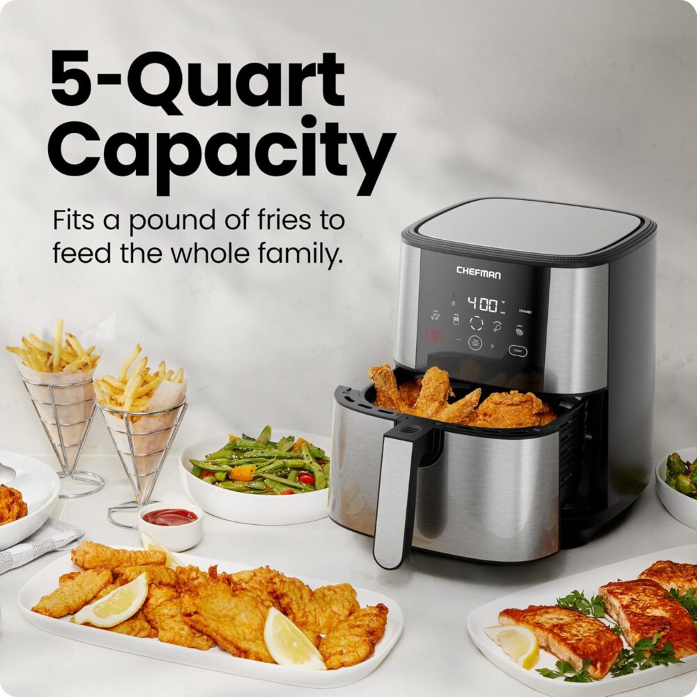 Fritadeira de ar Chefman de 5 litros, a maneira mais compact... | É bom mesmo? Descubra antes de comprar - Image 3