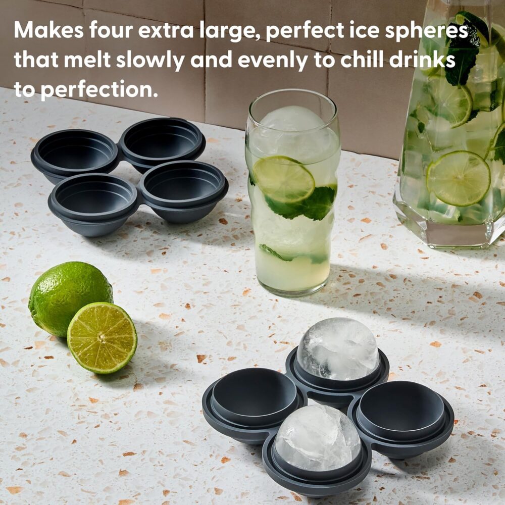 Molde de gelo de esfera de silicone W&P Peak com /Cover | Ca... - Image 2