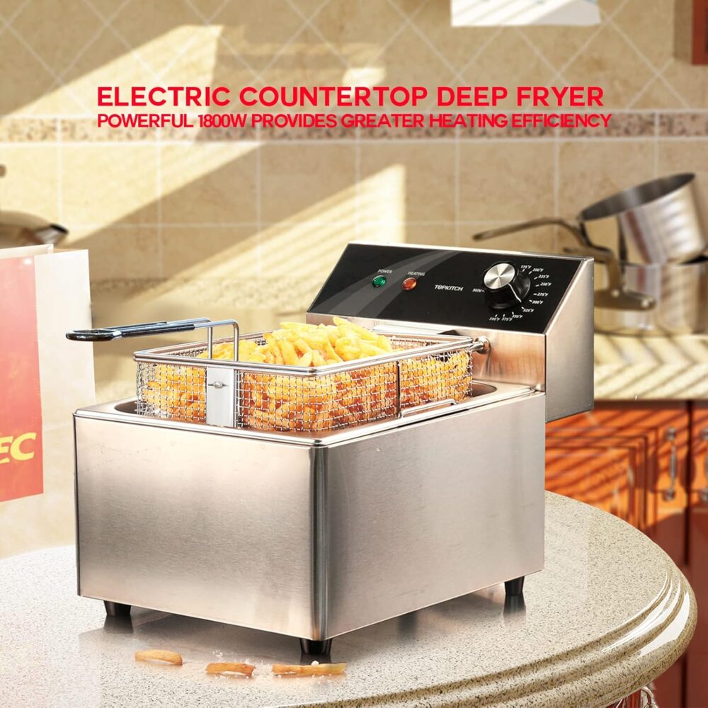 TOPKITCH Fritadeira Elétrica de Bancada com Capacidade de Ce... - Image 4