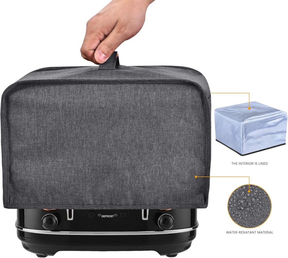 Ruilery Capa para Torradeira com 2 Bolsos, Pode Segurar Faca... - Image 2