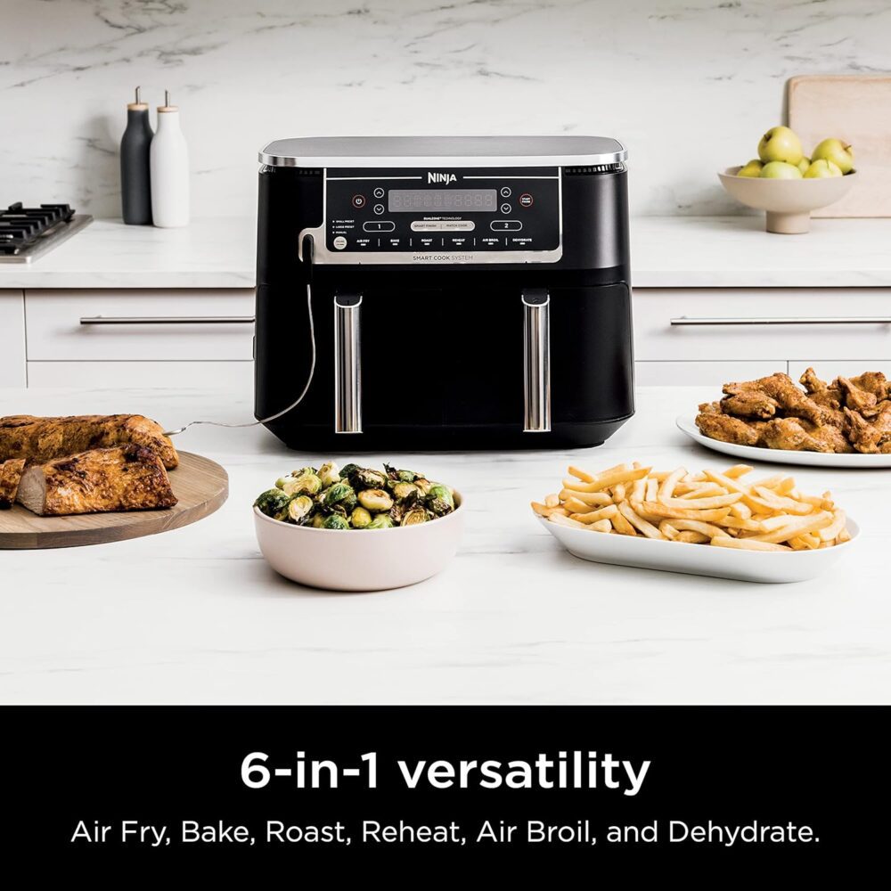 Ninja DZ550 Foodi 10 Quart 6-in-1 DualZone Smart XL Air Frye... | É bom mesmo? Descubra antes de comprar - Image 2