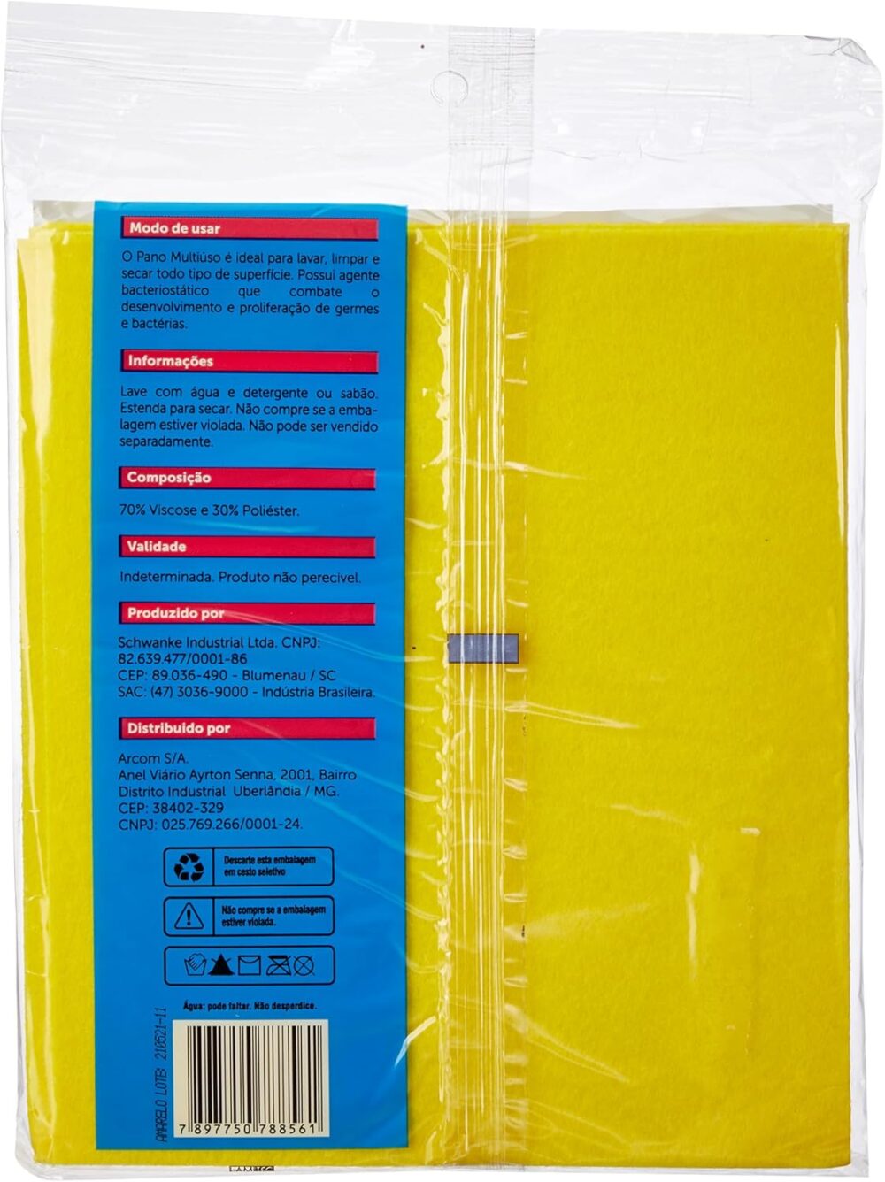 STARLUX Pano Multiuso Amarelo 40 X 36 Cm 2 Unidades Starlux - Image 2