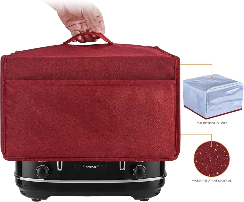 Ruilery Capa para Torradeira com 2 Bolsos, Pode Segurar Faca... - Image 2