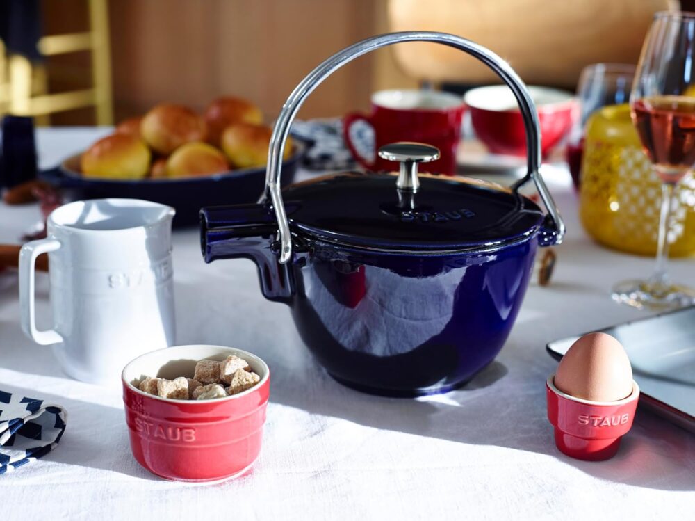 Staub Chaleira redonda de ferro fundido 1 litro - azul escur... - Image 5