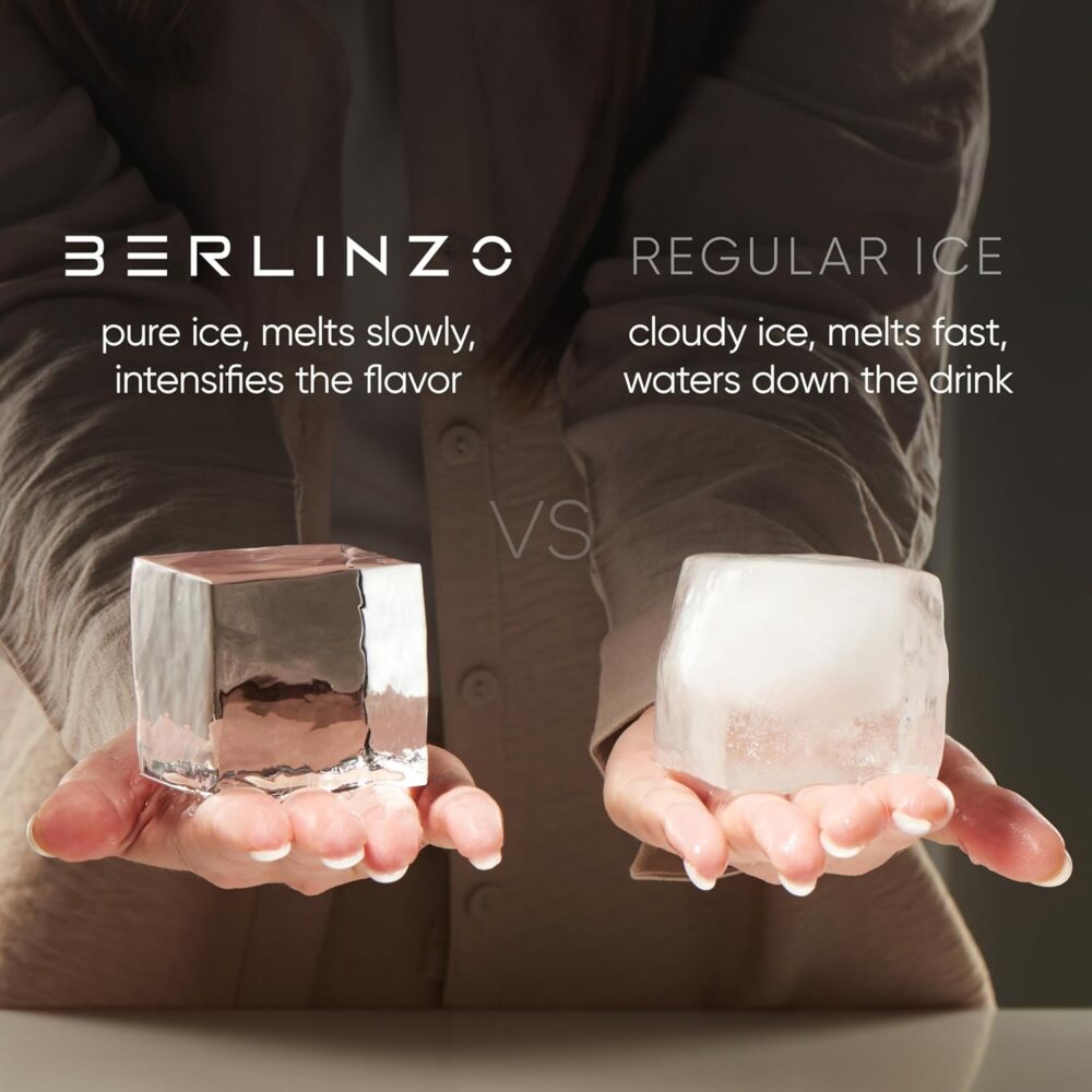 Berlinzo Molde transparente premium para fazer cubos de gelo... - Image 2