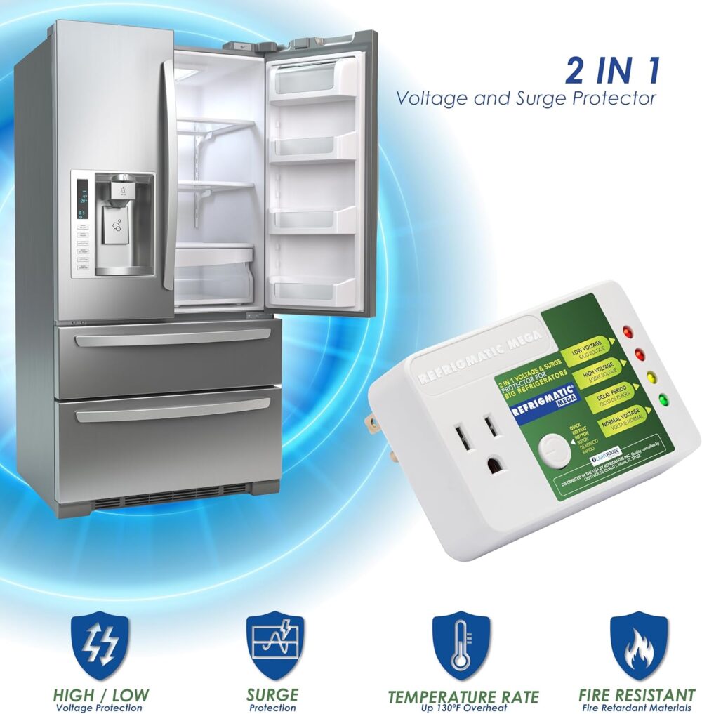 Refrigmatic MEGA, 2 em 1 protetor eletrônico de tensão e sob... - Image 5