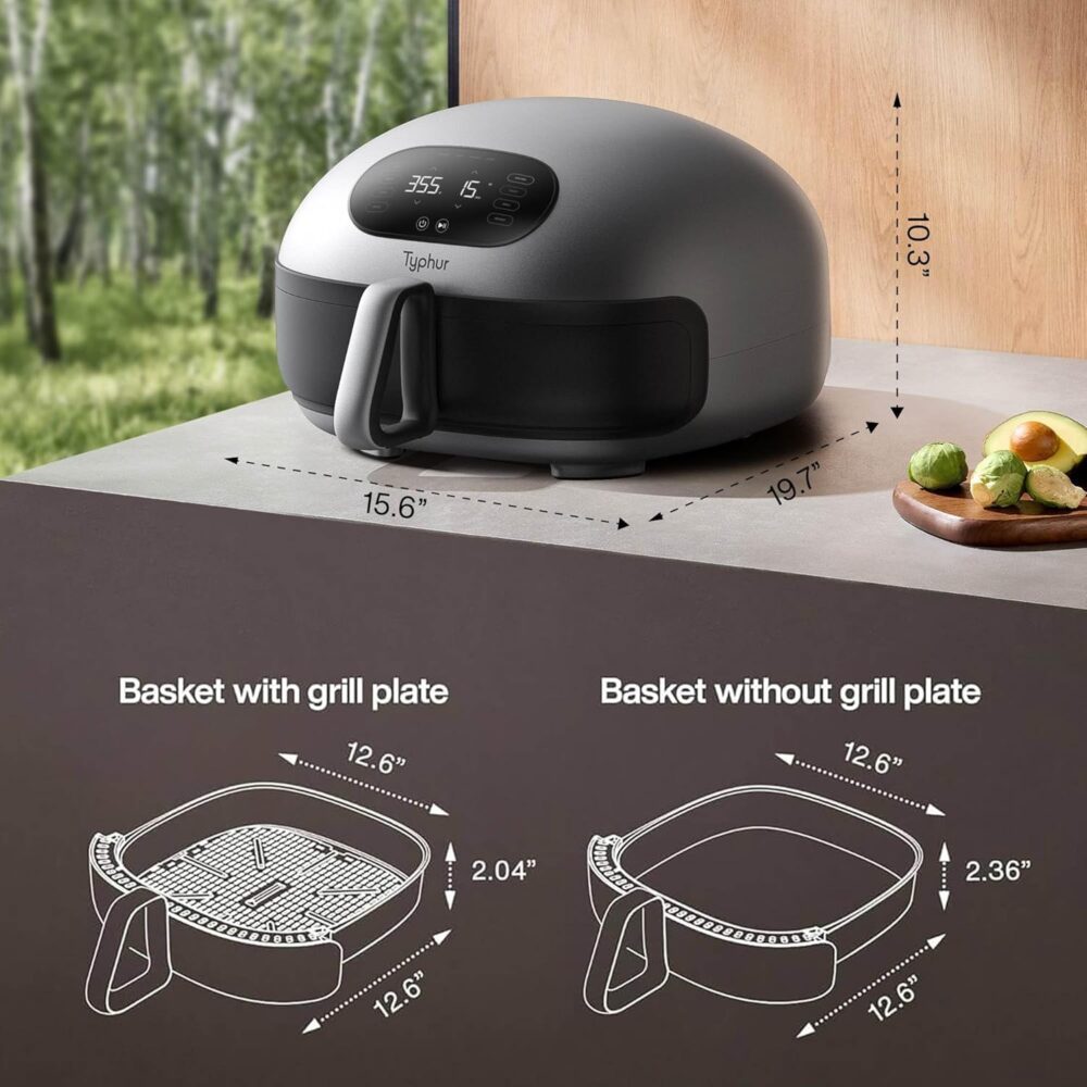 Typhur Capacidade de tamanho familiar Dome Air Fryer | É bom mesmo? Descubra antes de comprar - Image 2