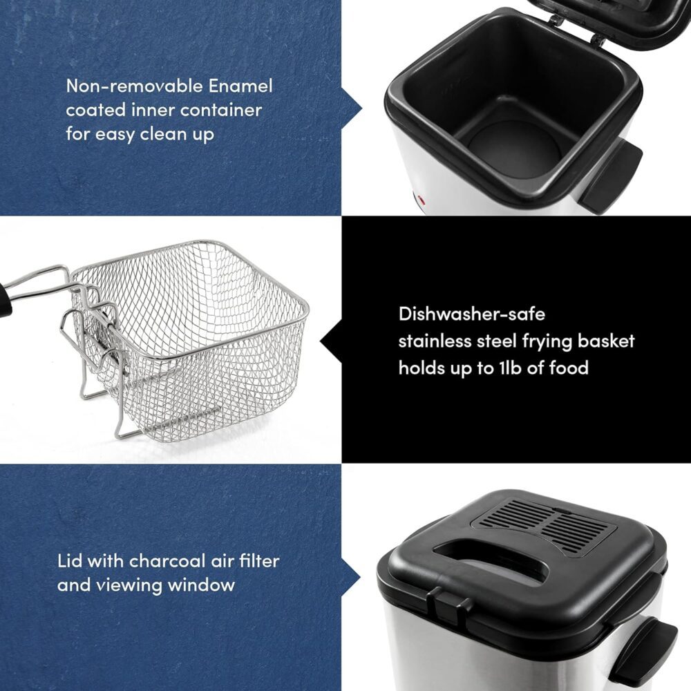 Elite Gourmet Cesta removível EDF1550# fritadeira elétrica t... | É bom mesmo? Descubra antes de comprar - Image 5