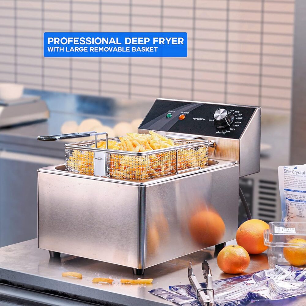 TOPKITCH Fritadeira Elétrica de Bancada com Capacidade de Ce... - Image 3