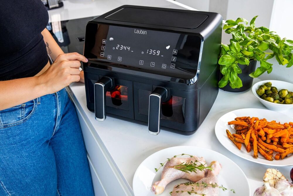Lauben DualZone® Heißluftfritteuse 8000BC Air Fryer mit zwei... | É bom mesmo? Descubra antes de comprar - Image 7
