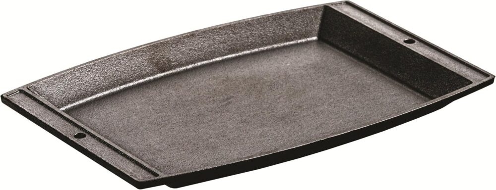 Lodge Chapa retangular de ferro fundido, 29,4 cm x 19,7 cm, ...